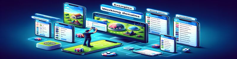 Примеры рабочих доменов Leonbets: